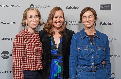 Producers Blayke Hoffman, Malinda Wink and Sarah Noonan at Silenced premiere at the 2026 Sundance Film Festival (2)