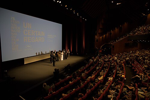 Cast and Crew of the movie “Promis le ciel” at the 2025 Cannes Film Festival in Cannes, France.