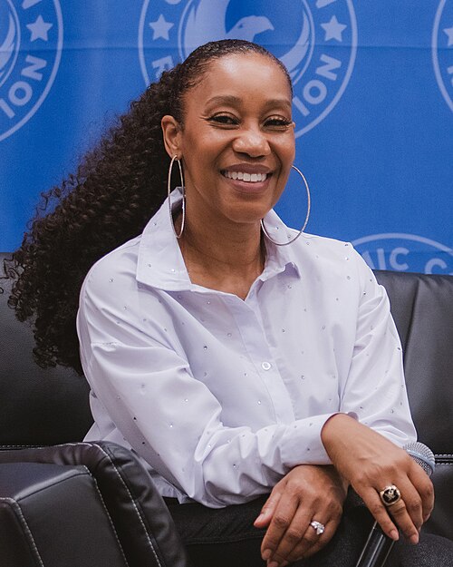 Sharmell at Comic Con Revolution 2025 in Ontario, California