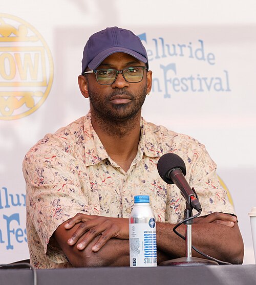 RaMell Ross at the 2024 Telluride Film Festival during the Sunday Noon Seminar panel discussion.