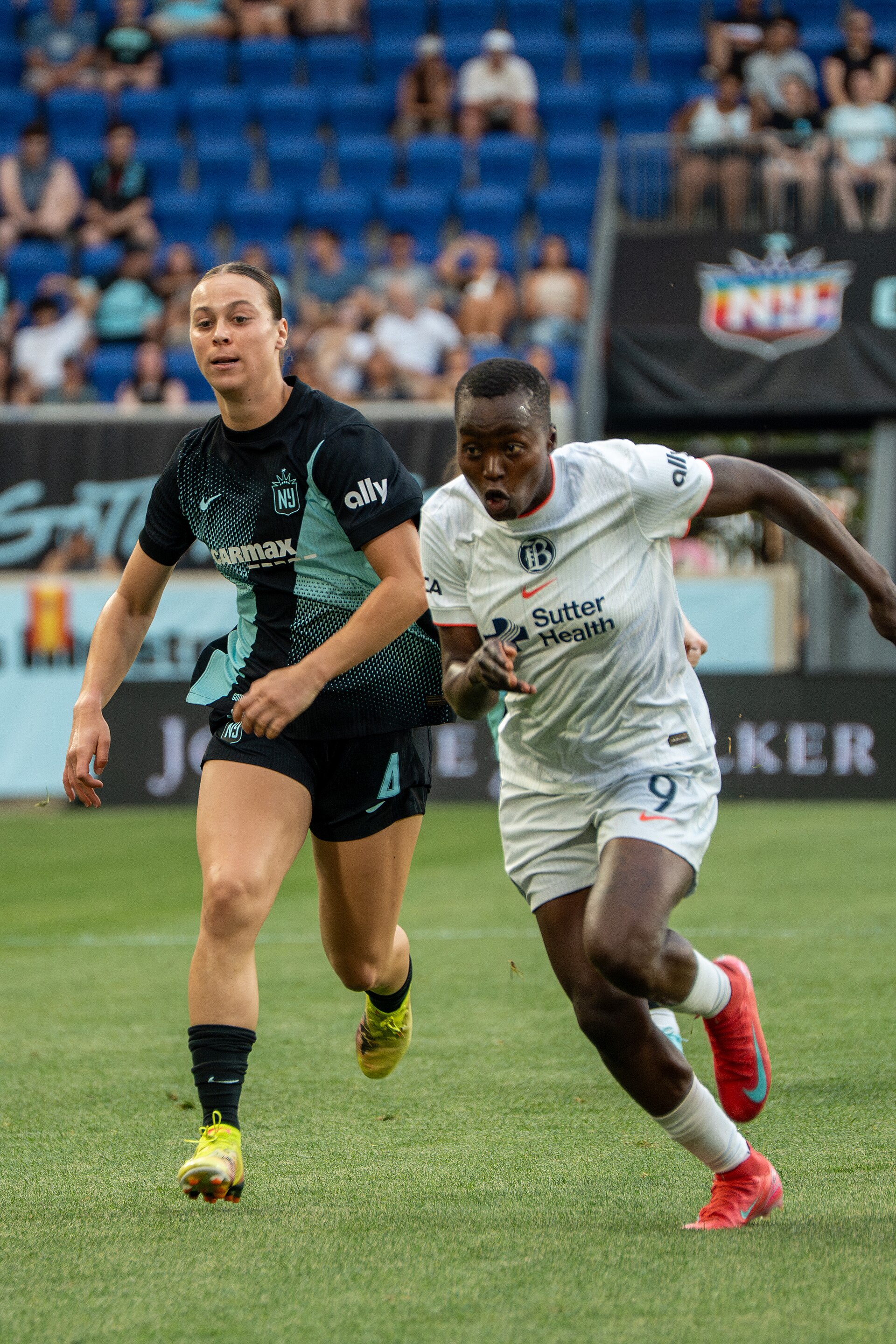 Racheal Kundananji during Gotham FC vs Bay FC on 6.21.25