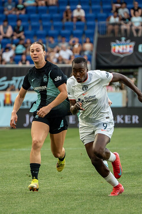 Racheal Kundananji during Gotham FC vs Bay FC on 6.21.25