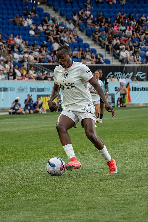 Racheal Kundananji during Gotham FC vs Bay FC on 6.21.25