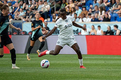 Racheal Kundananji during Gotham FC vs Bay FC on 6.21.25