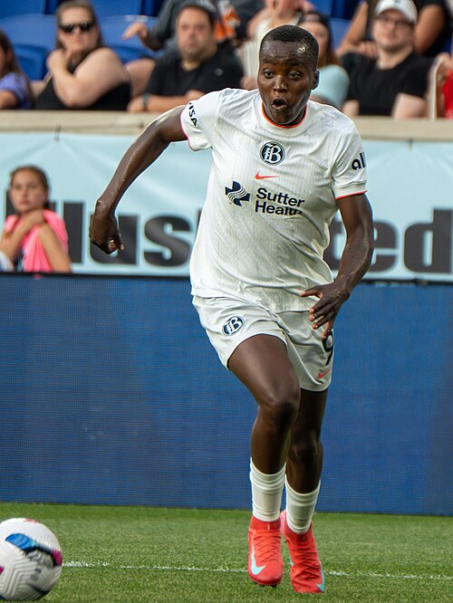 Racheal Kundananji during Gotham FC vs Bay FC on 6.21.25