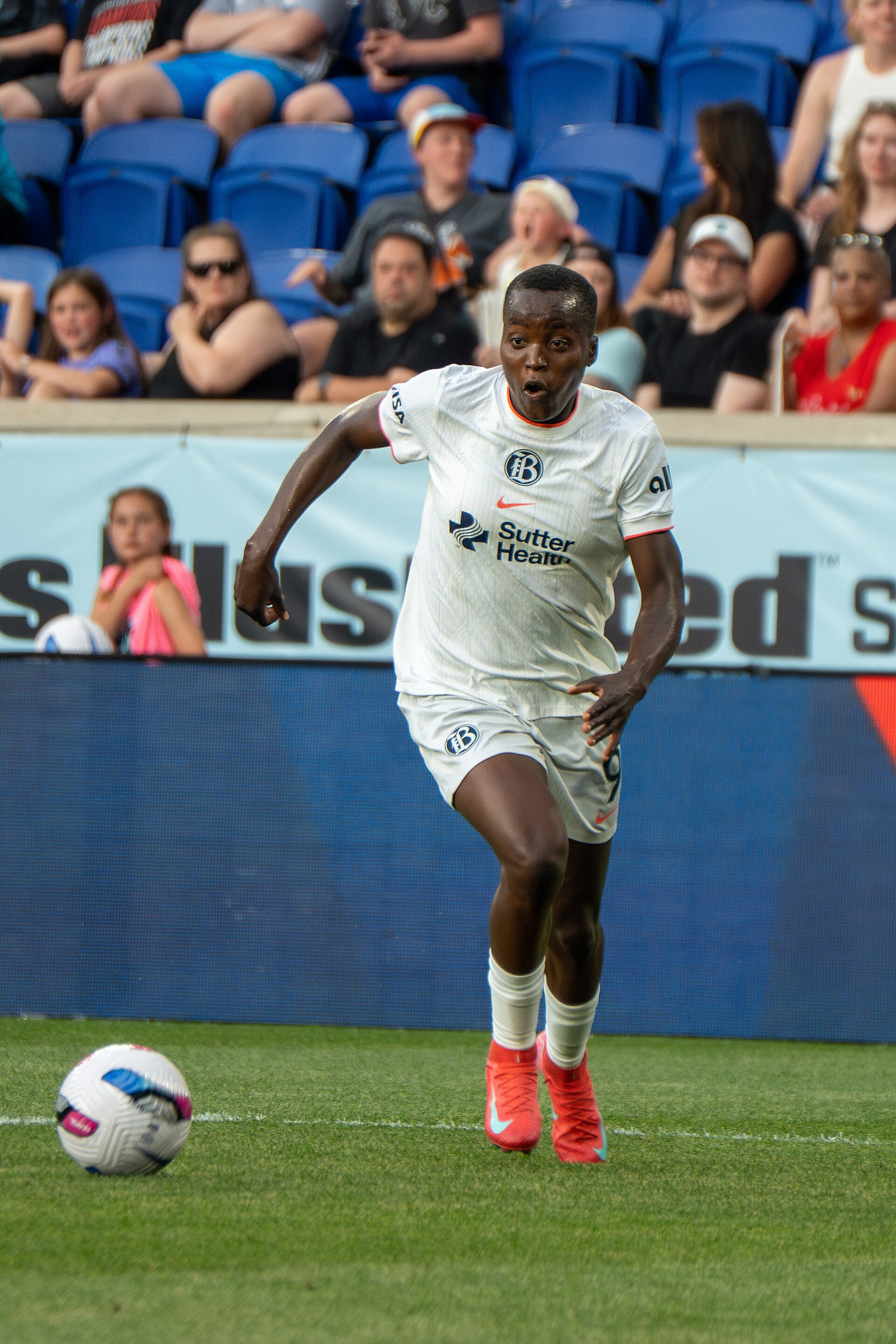 Racheal Kundananji during Gotham FC vs Bay FC on 6.21.25