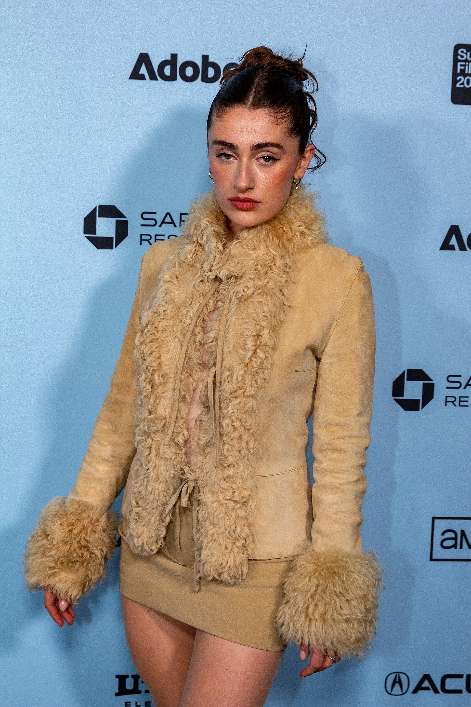 Rachel Sennott, actor, at the 2025 Sundance Film Festival for the movie Bunnylovr.