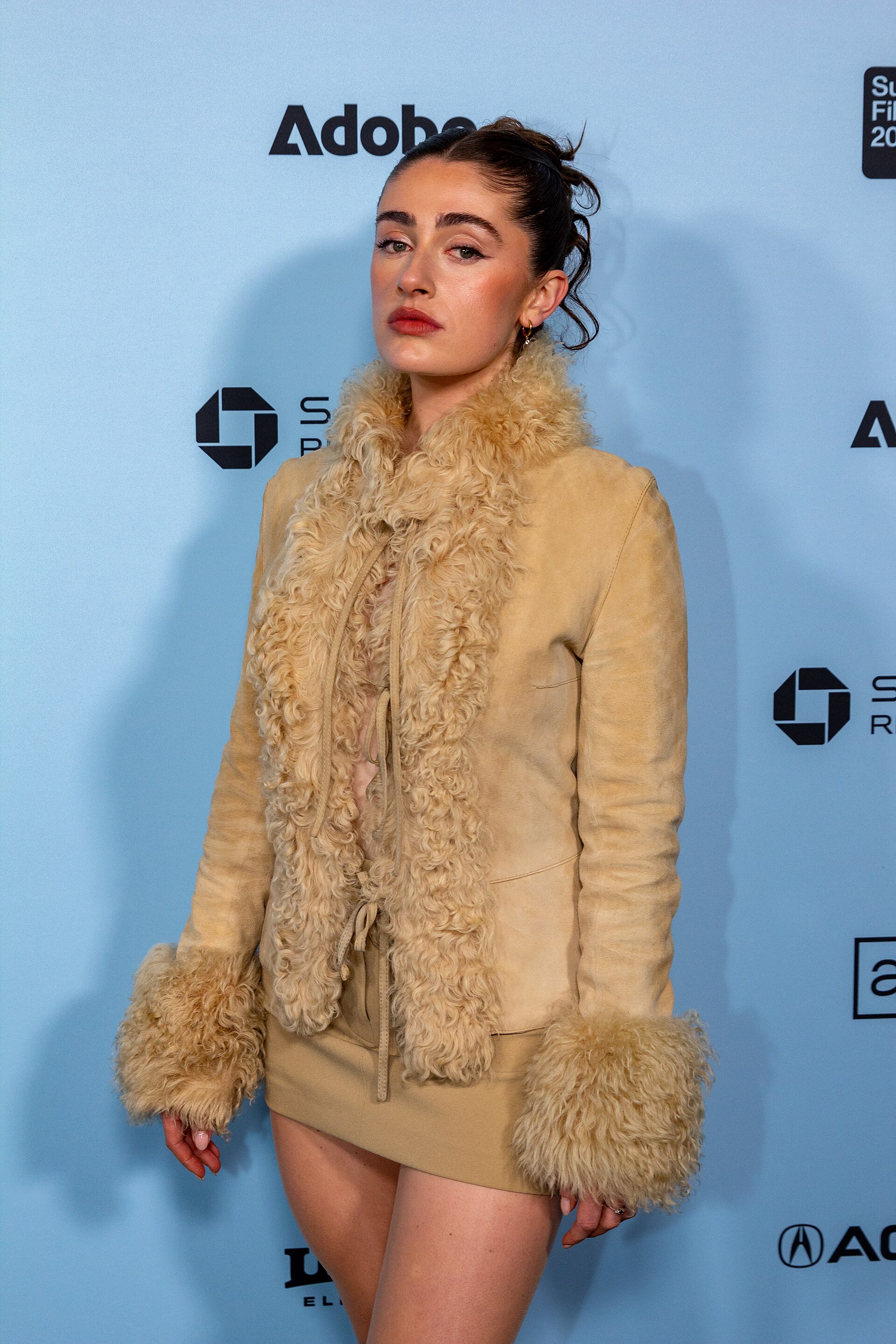 Rachel Sennott, actor, at the 2025 Sundance Film Festival for the movie Bunnylovr.