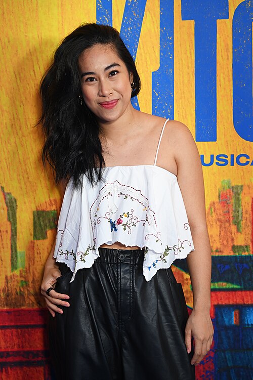 Cast member Raechelle Manalo at the first anniversary celebration for "Hell's Kitchen" on Broadway, April 2025