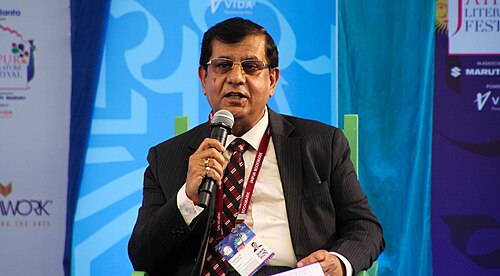 Raghvendra Singh Chauhan, judge, at the 2025 Jaipur Literature Festival in Jaipur, India.