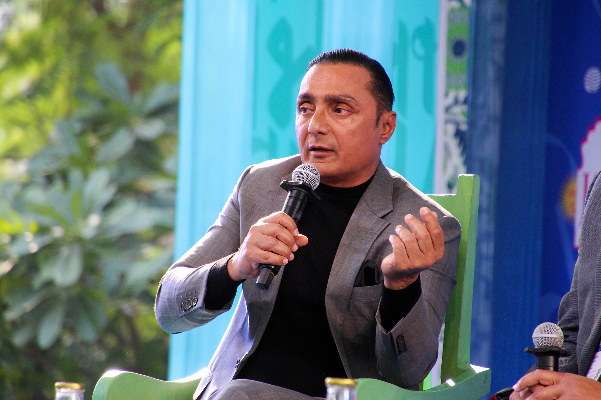 Rahul Bose, actor and athlete, at the 2025 Jaipur Literature Festival in Jaipur, India.