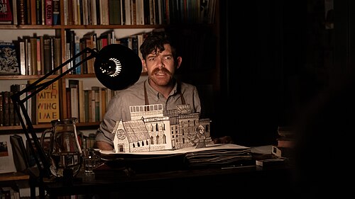 Ralph McCubbin Howell at the 2024 Edinburgh Festival Fringe for The Bookbinder