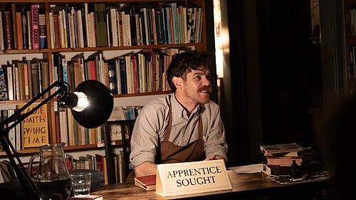 Ralph McCubbin Howell at the 2024 Edinburgh Festival Fringe for The Bookbinder