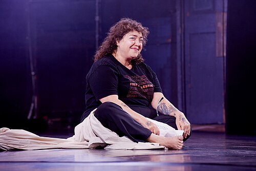 Randa Jarrar at the 2025 Edinburgh Festival Fringe.