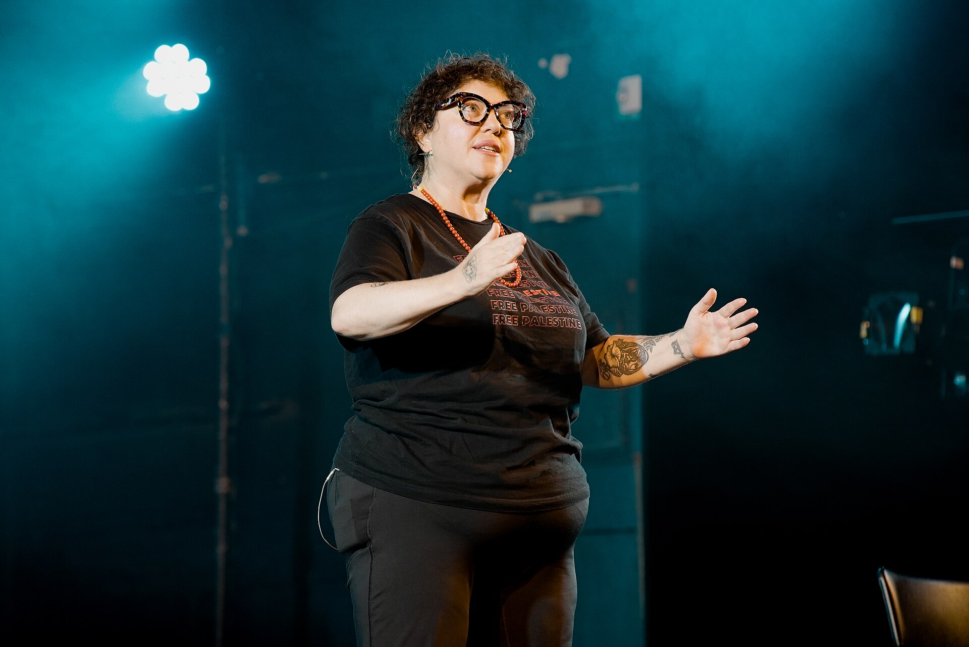 Randa Jarrar at the 2025 Edinburgh Festival Fringe.