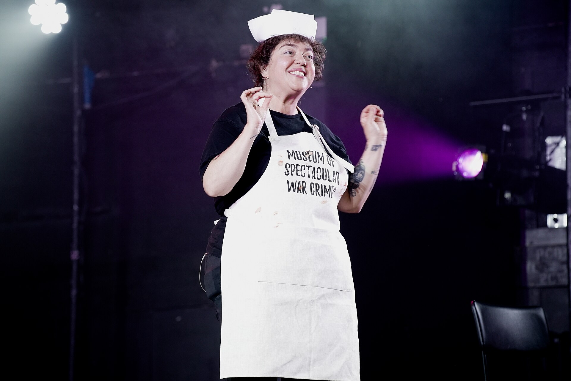 Randa Jarrar at the 2025 Edinburgh Festival Fringe.