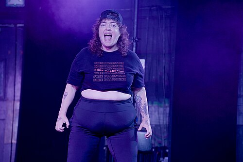 Randa Jarrar at the 2025 Edinburgh Festival Fringe.