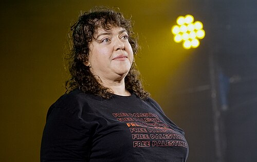 Randa Jarrar at the 2025 Edinburgh Festival Fringe.