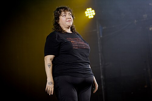 Randa Jarrar at the 2025 Edinburgh Festival Fringe.