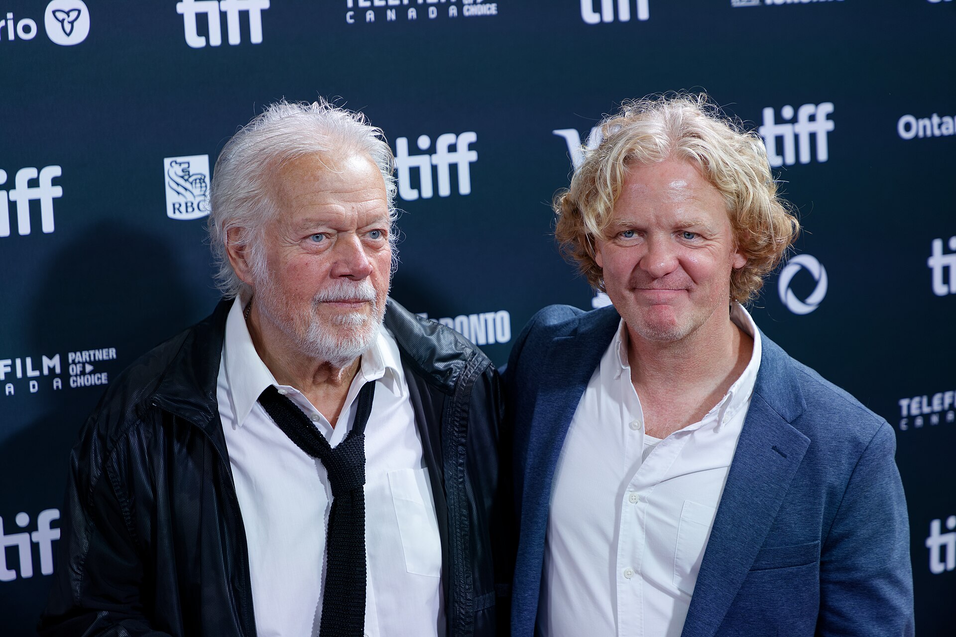 Randy Bachman and Tyler Measom at the 2024 Toronto International Film Festival (TIFF) for the movie Takin' Care of Business.