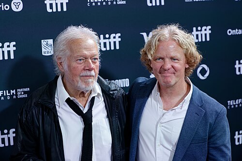 Randy Bachman and Tyler Measom at the 2024 Toronto International Film Festival (TIFF) for the movie Takin' Care of Business.