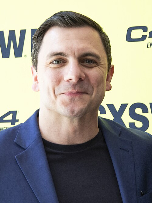 Writer of Cold Wallet Cutter Hodierne with Raphael Swann at World Premiere during SXSW 2024