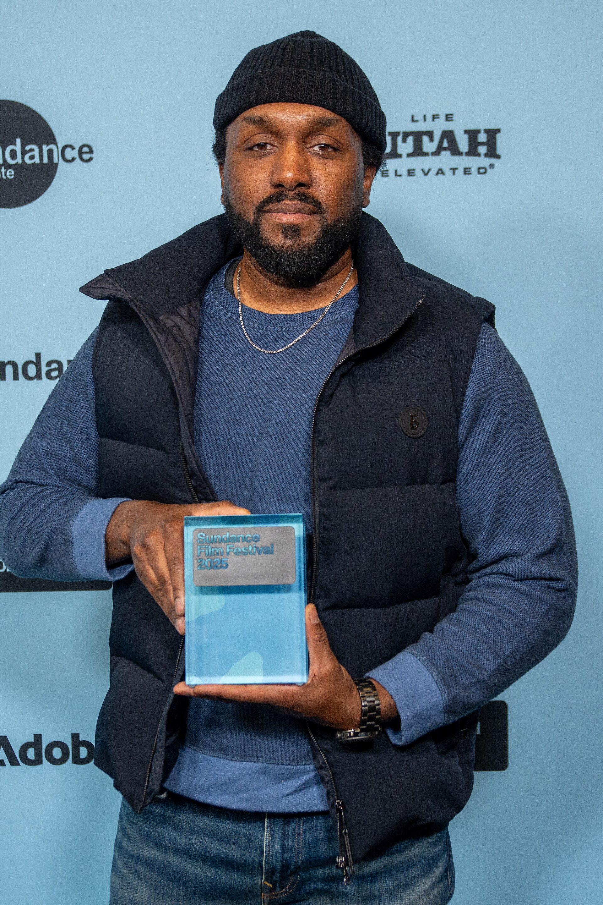 Rashad Frett at the 2025 Sundance Film Festival Awards