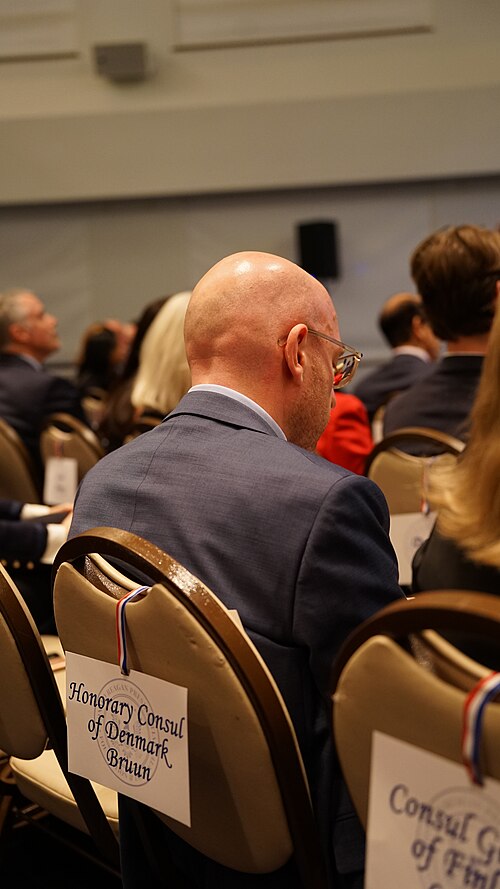 Seat for Honorary Consul of Denmark while Greenland acquisition is discussed at Reagan Foundation event "A Conversation with Ambassador Matthew Whitaker"