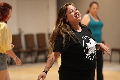 Reno Vaqueros, Cumbia & Line Dancing dance team, at California Dance Festival in Sacramento, California in June 2025