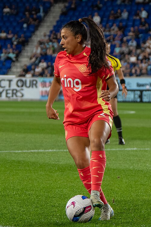 Reyna Reyes during Gotham FC vs Portland Thorns FC on 26 Sep 2025