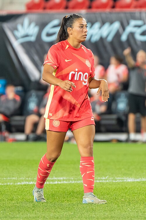 Reyna Reyes during Gotham FC vs Portland Thorns FC on 26 Sep 2025