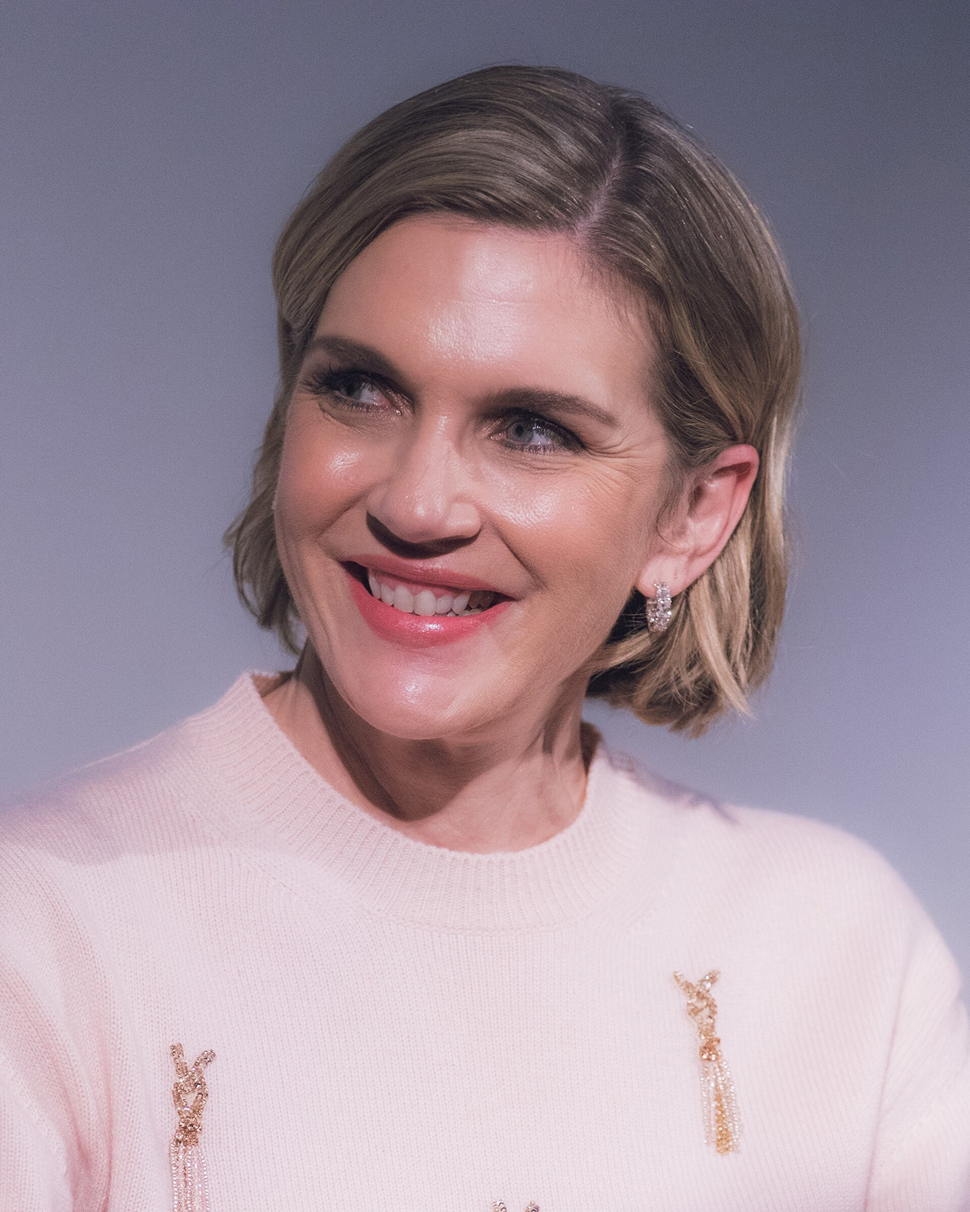 Rhea Seehorn at a Pluribus Q&A in Santa Monica, California