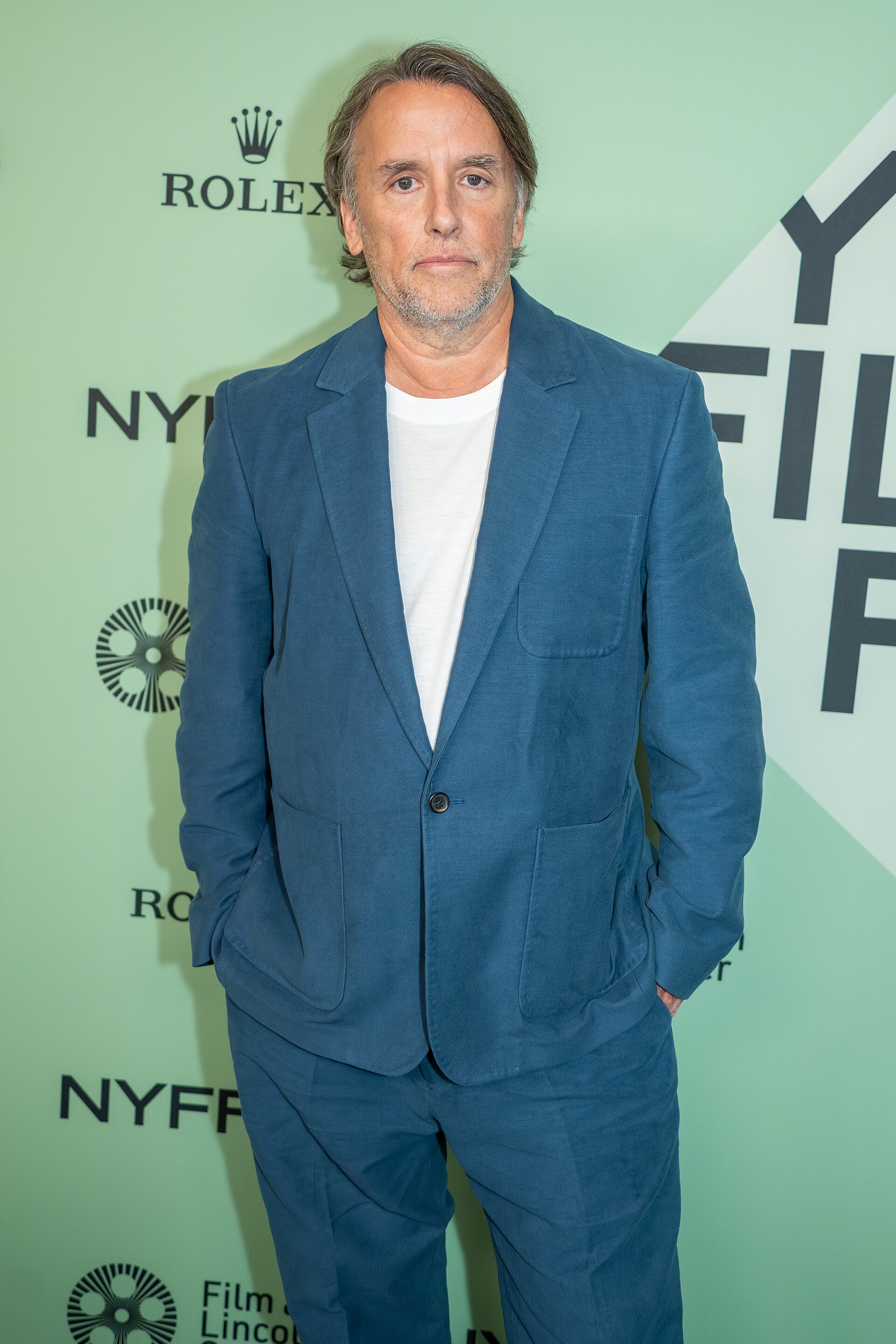 Richard Linklater, director, at the 63rd annual New York Film Festival at Lincoln Center in 2025 for the film Blue Moon