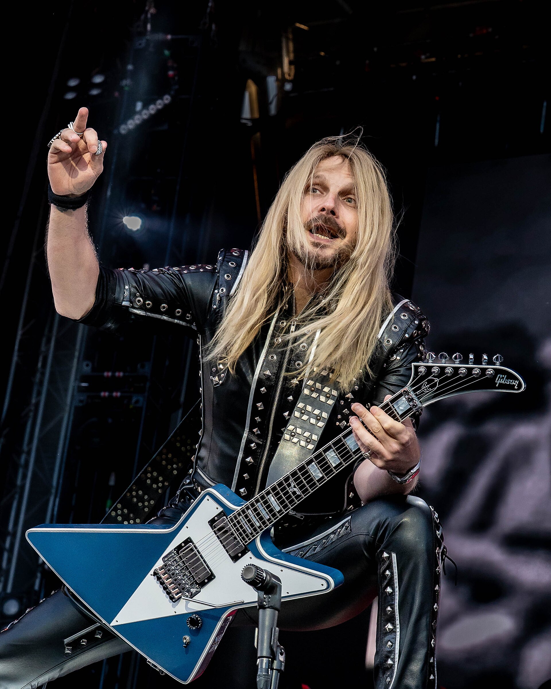Richie Faulkner with Judas Priest at the Tons of Rock festival in Oslo, Norway, 2024