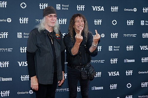 Robb Reiner and Steve "Lips" Kudlow at the 2024 Toronto International Film Festival (TIFF) for the movie Takin' Care of Business.