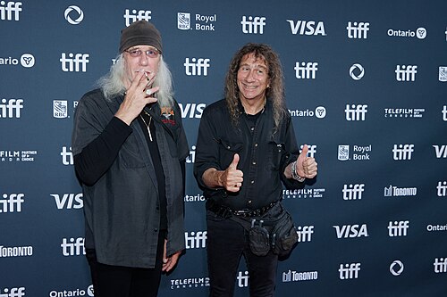 Robb Reiner and Steve "Lips" Kudlow at the 2024 Toronto International Film Festival (TIFF) for the movie Takin' Care of Business.