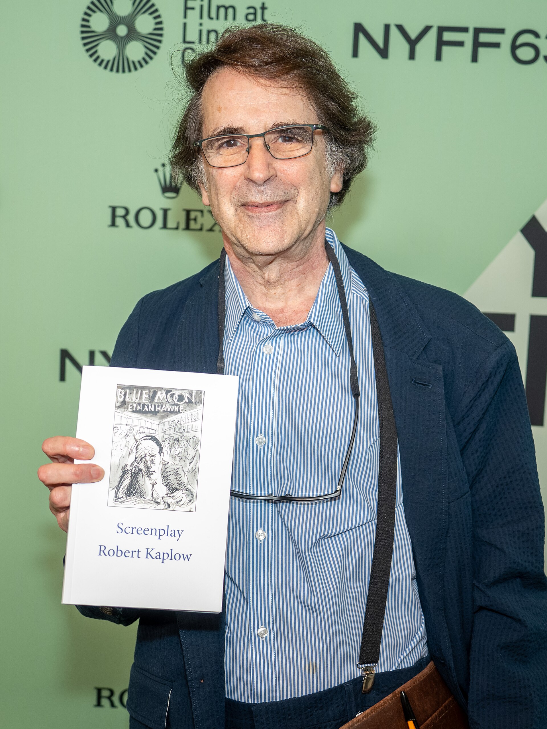 Robert Kaplow, writer, at the 63rd annual New York Film Festival at Lincoln Center in 2025 for the film Blue Moon