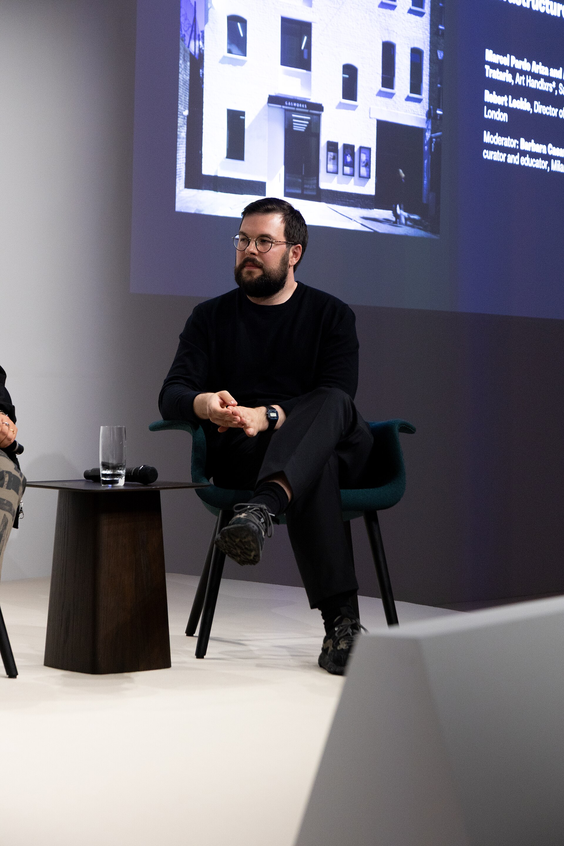 Robert Leckie, Director of Gasworks, at the Art Basel international art fair in Basel, Switzerland in June 2025.