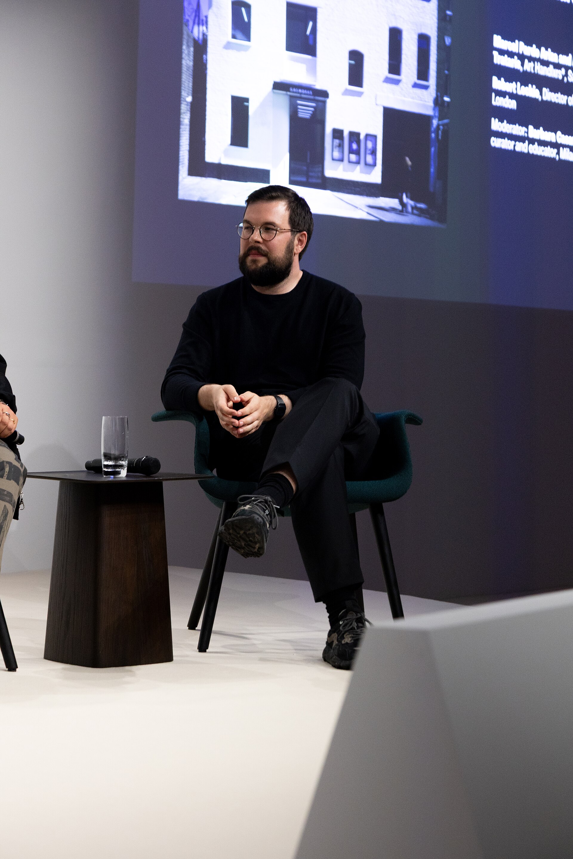 Robert Leckie, Director of Gasworks, at the Art Basel international art fair in Basel, Switzerland in June 2025.