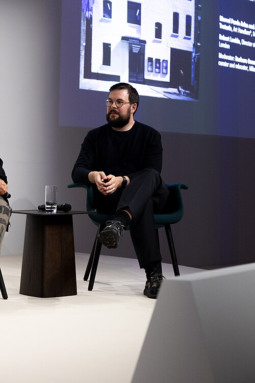 Robert Leckie, Director of Gasworks, at the Art Basel international art fair in Basel, Switzerland in June 2025.