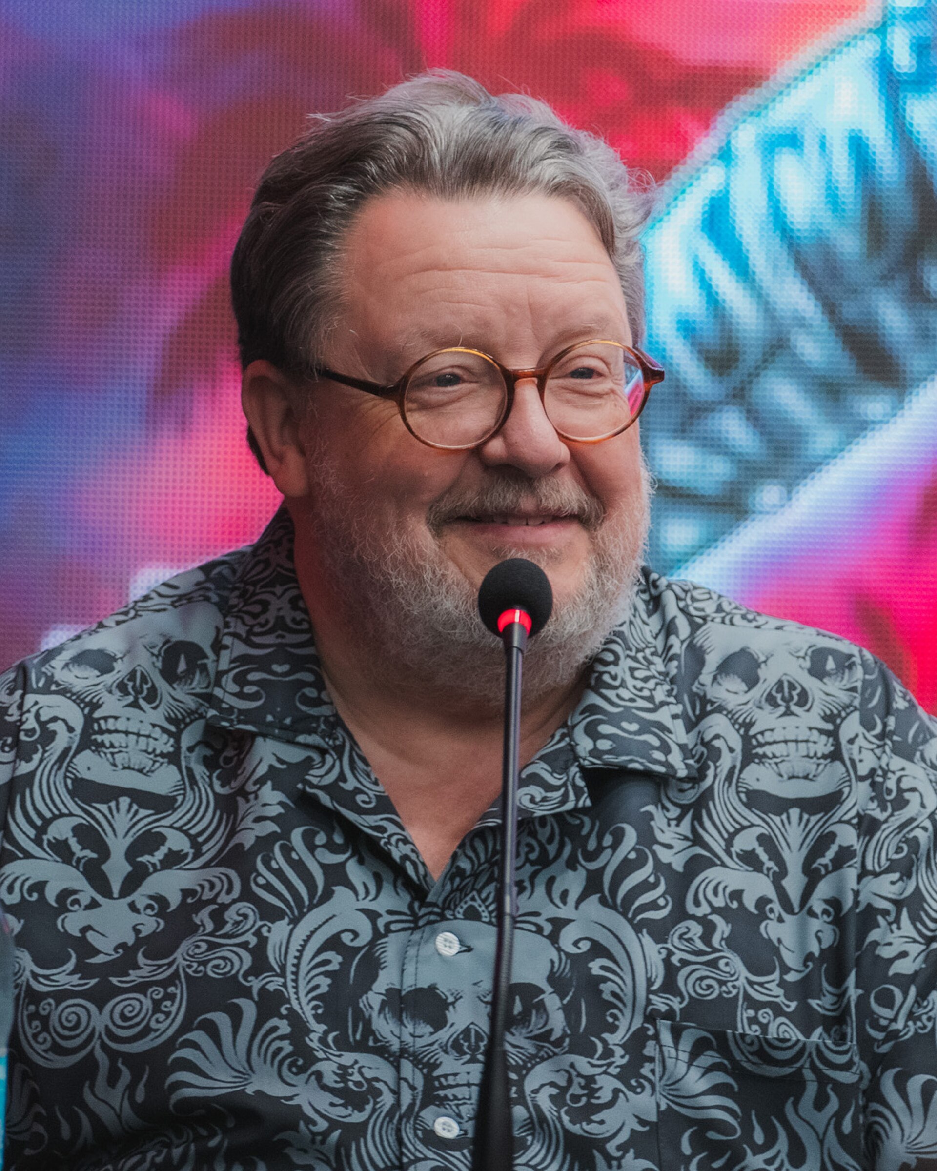 Roger L. Jackson speaking at Creep I.E. Con 2025