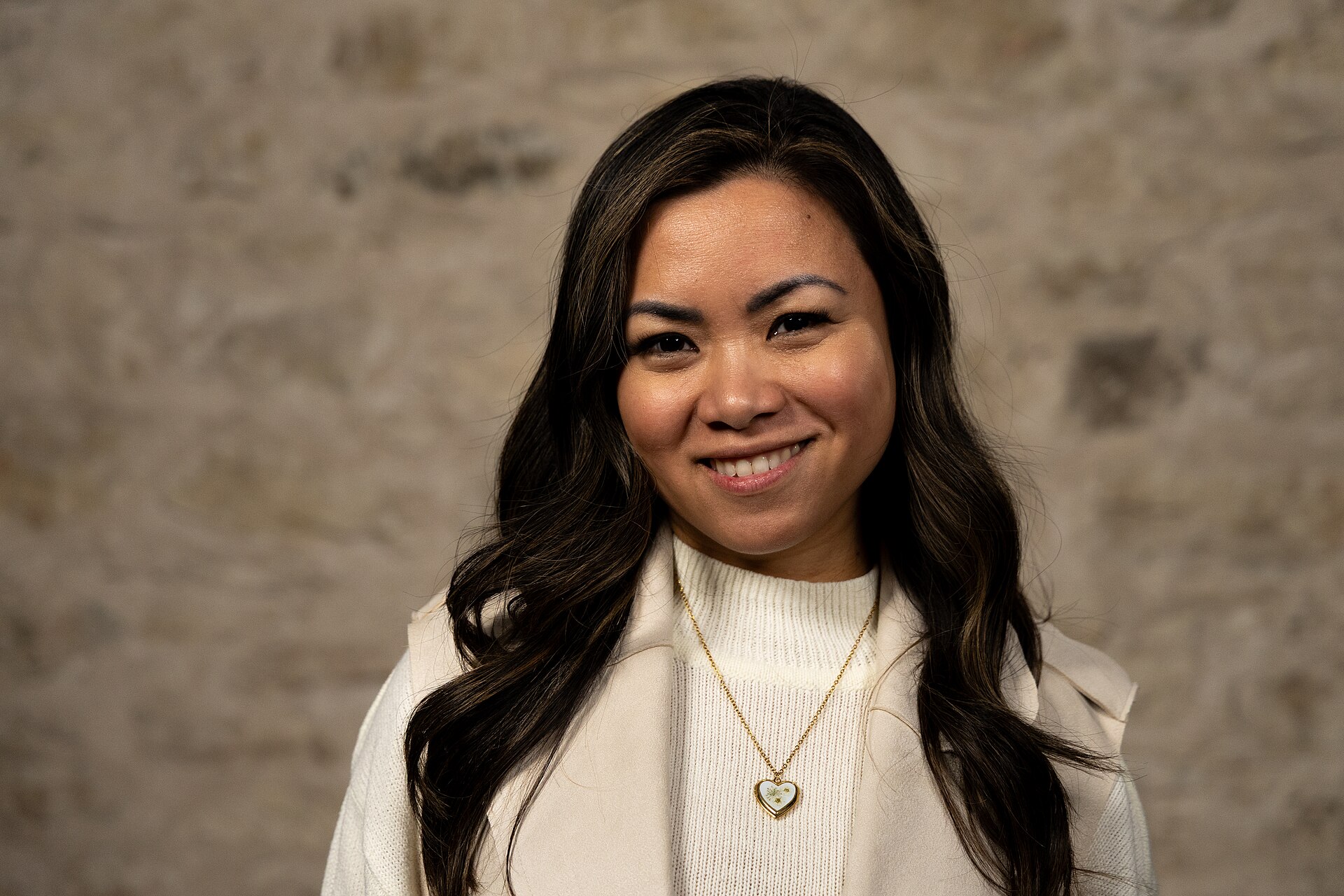 Rona Duldulao, Sr. Production Designer, at the WikiPortraits studio at the 2025 SXSW Festival.