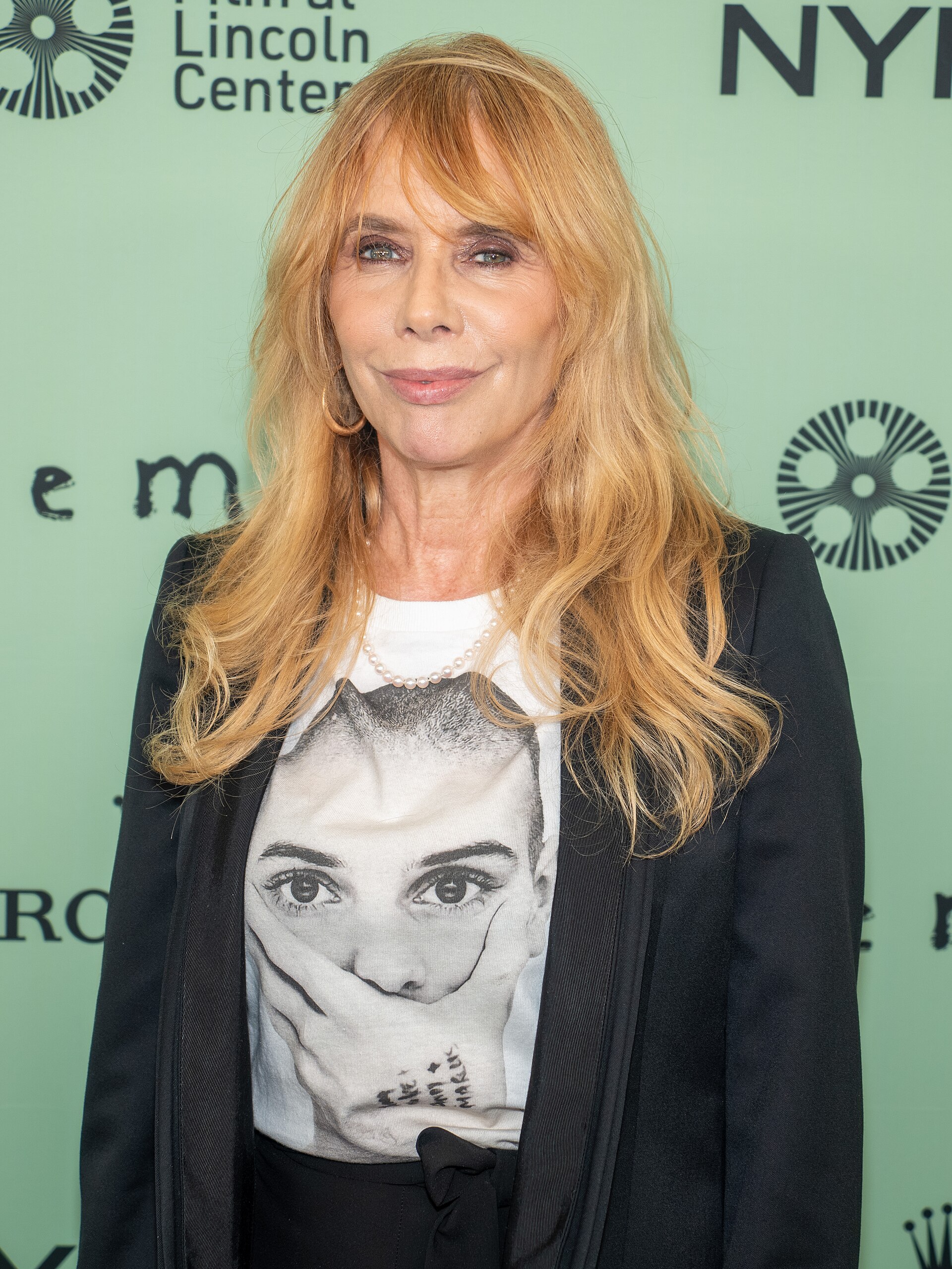 Rosanna Arquette, actress, at the 63rd annual New York Film Festival at Lincoln Center in 2025 for the film Anemone