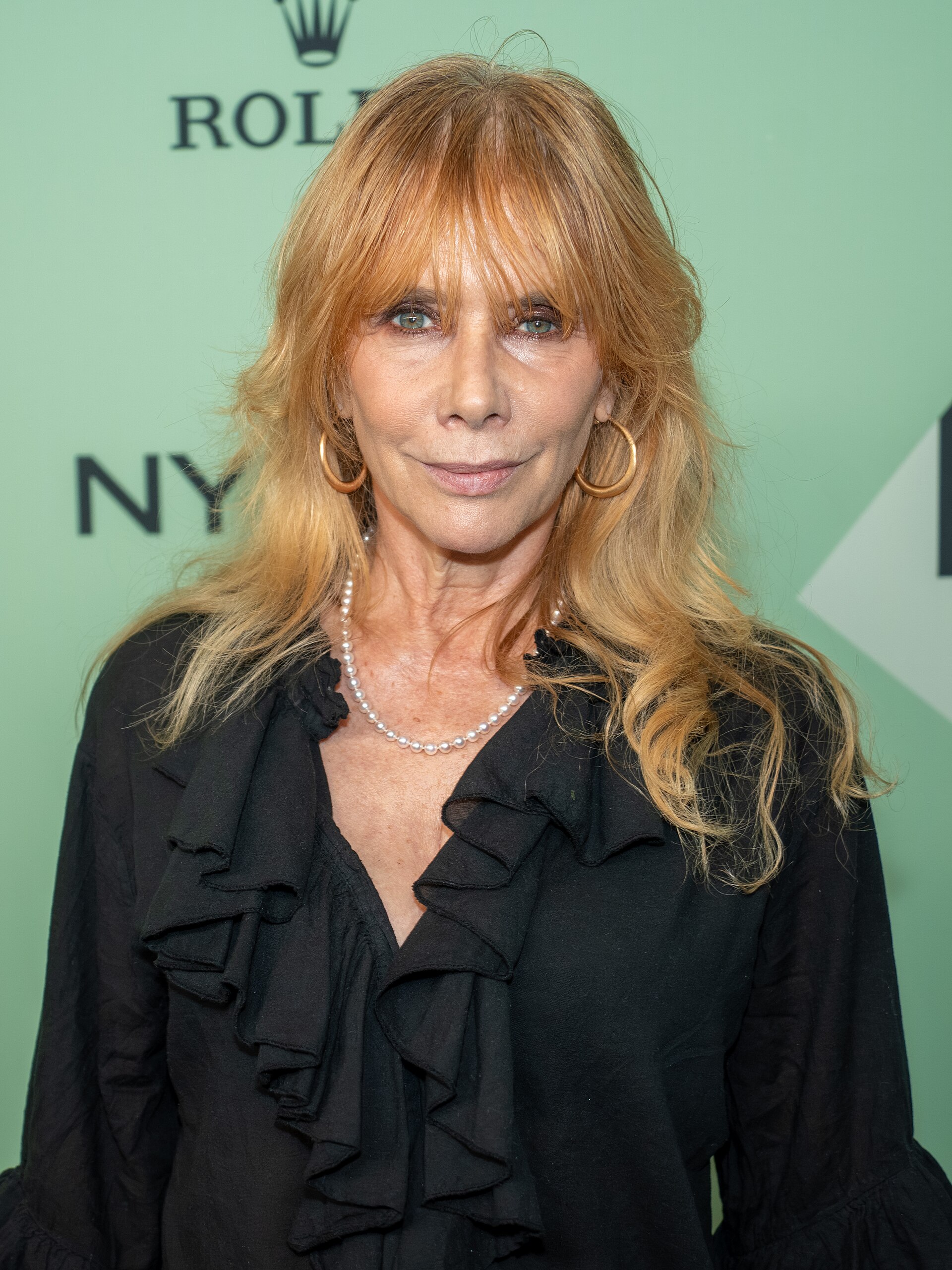 Rosanna Arquette, actress, at the 63rd annual New York Film Festival at Lincoln Center in 2025 for the film Blue Moon