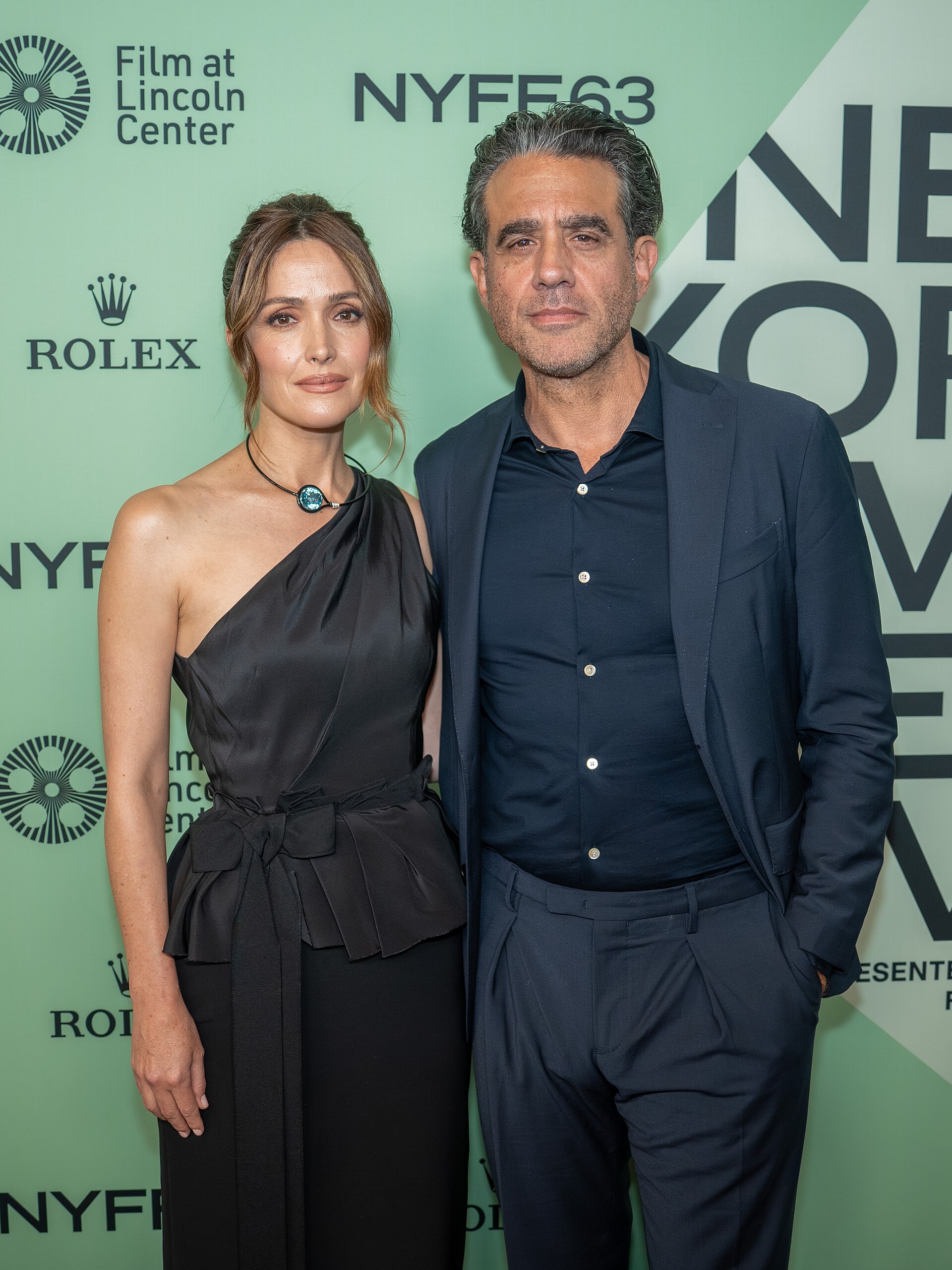 Rose Byrne and Bobby Cannavale at the 63rd annual New York Film Festival at Lincoln Center in 2025 for the film Blue Moon