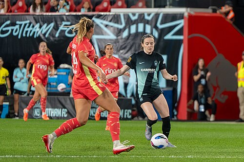Rose Lavelle during Gotham FC vs Portland Thorns FC on 26 Sep 2025