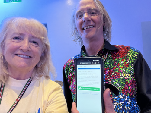 Rosie Stephenson-Goodknight & Ad Huikeshoven at Wikimania 2025