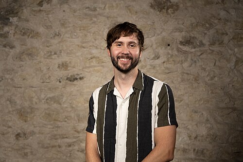 Ryan Turner, Co-Founder + Chief Creative Officer | Echobend, at the WikiPortraits studio at the 2025 SXSW Festival.
