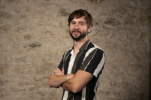 Ryan Turner, Co-Founder + Chief Creative Officer | Echobend, at the WikiPortraits studio at the 2025 SXSW Festival.
