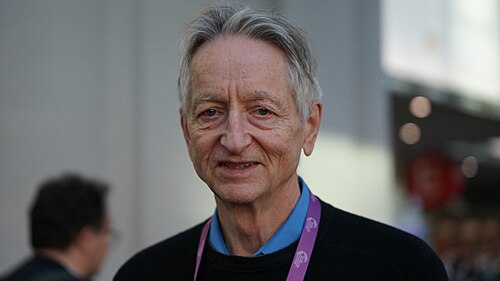 Geoffrey Hinton in San Diego (December 2025)